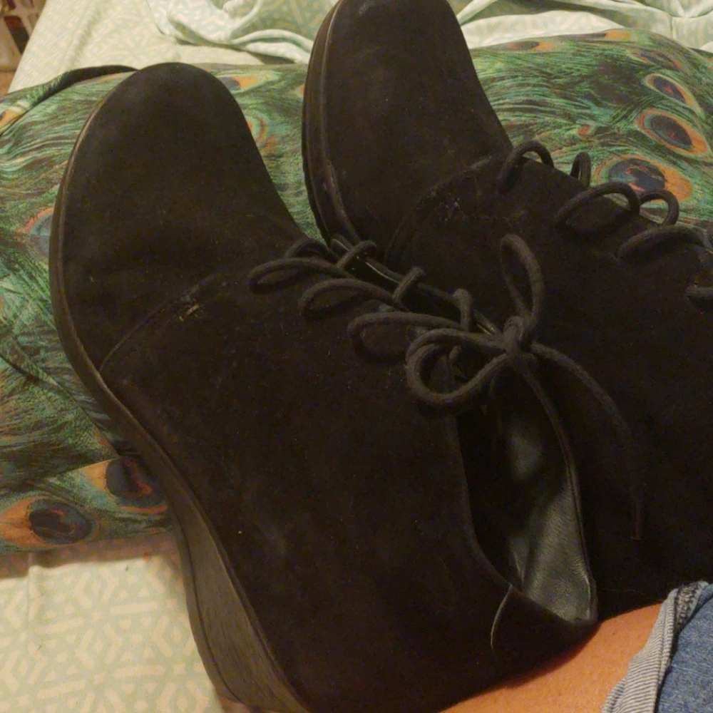 Dansko black bootie shoes